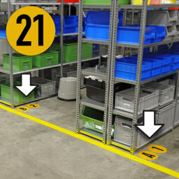Floor marking and tape safety and marking identification labels floor identification markers number 21