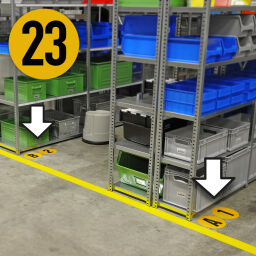 Floor marking and tape safety and marking identification labels floor identification markers number 23
