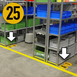Floor marking and tape safety and marking identification labels floor identification markers number 25