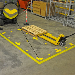 Floor marking and tape Safety and marking floor marking signal markers L-shape.  L: 200, W: 200,  (mm). Article code: 51FSY-L