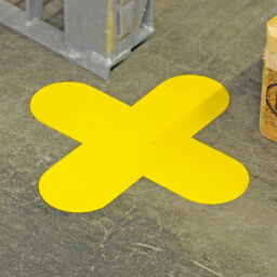 Floor marking and tape Safety and marking floor marking signal markers X-shape.  L: 300, W: 300,  (mm). Article code: 51FSY-X
