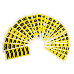 Signs Safety and marking identification labels self adhesive A-Z Version:  self adhesive A-Z.  W: 38, H: 90 (mm). Article code: 51FY6-ABC