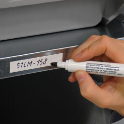 Kaarthouder identificatielabels uitwisbare magnetische tape.  B: 80, H: 15 (mm). Artikelcode: 51LM-158
