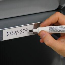 Kaarthouder identificatielabels uitwisbare magnetische tape.  B: 80, H: 25 (mm). Artikelcode: 51LM-258