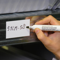 Kaarthouder identificatielabels uitwisbare magnetische tape.  B: 80, H: 50 (mm). Artikelcode: 51LM-58
