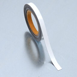 Kennzeichnungstasche Identifikationsetiketten löschbares Magnetband Farbe:  weiß.  L: 10000, B: 15,  (mm). Artikelcode: 51MSR-15W