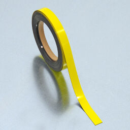 Kaarthouder identificatielabels uitwisbare magnetische tape Kleur:  geel.  L: 10000, B: 15,  (mm). Artikelcode: 51MSR-15Y
