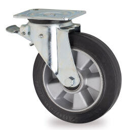 Wheel castor wheel with brake Ø 250 mm Version:  Ø 250 mm.  L: 135, W: 110, H: 289 (mm). Article code: 75.10611625801