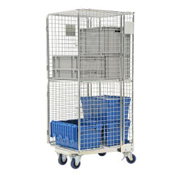 Full Security Roll cage A-nestable.  L: 850, W: 715, H: 1900 (mm). Article code: 99-1545-D850