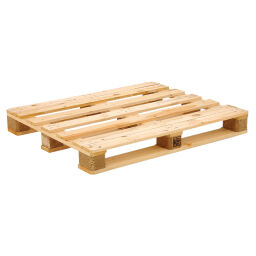 Pallet houten pallet 4-weg Artikelindeling:  Nieuw.  L: 1200, B: 1000, H: 150 (mm). Artikelcode: 99-9696