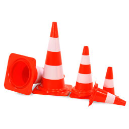 Traffic marking Safety and marking street marker traffic cone, 750 mm high.  H: 750 (mm). Article code: 42.353.19.386
