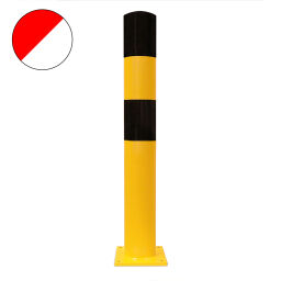 Protection guards Safety and marking bumper protection crash protection bollard red/white.  W: 90, H: 1200 (mm). Article code: 42.199.29.625