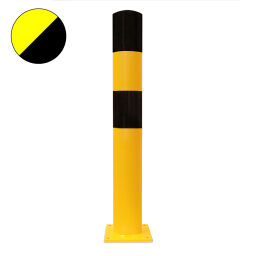Protection guards Safety and marking bumper protection crash protection bollard yellow/black.  W: 159, H: 1200 (mm). Article code: 42.199.16.549