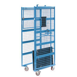 Anti-Diebstahl Rollbehälter anti-diefstal rolcontainer L-Gestell, nestbar