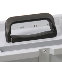 Stacking box plastic accessories handle
