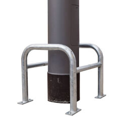 Protection guards Safety and marking bumper protection column protection Surface treatment:  electro-galvanized.  W: 620, D: 620, H: 600 (mm). Article code: 42.200.29.787