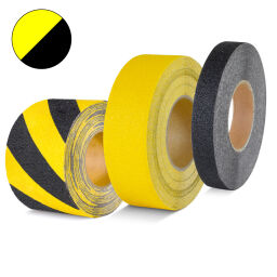 Floor marking and tape Safety and marking tape self adhesive/deformable, non skid - 25 mm.  L: 18000, W: 25,  (mm). Article code: 42.265.24.261