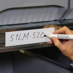 Kaarthouder identificatielabels uitwisbare magnetische tape.  B: 200, H: 50 (mm). Artikelcode: 51LM-520