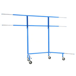 Upholstery element cart Roll cage 2 shelves (extendible).  L: 2800, W: 700, H: 1260 (mm). Article code: 7070.1970-1