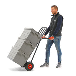 Steel sack truck fixed construction pneumatic tyres 260x85 mm