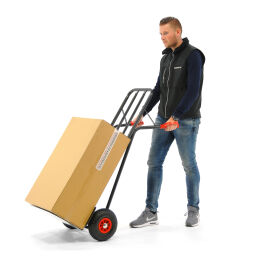 Steel sack truck fixed construction pneumatic tyres 260x85 mm