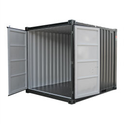 Container materiaalcontainer 10 ft Maatwerk.  L: 2991, B: 2438, H: 2591 (mm). Artikelcode: 99STA-10FT-03