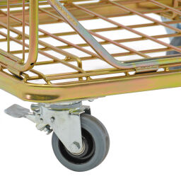  Wäscherei Rollwagen Rollbehälter feste Konstruktion.  L: 870, B: 660, H: 1700 (mm). Artikelcode: 99-1042