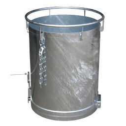Klappbodenbehälter kippbehälter rundbehälter für gabelstapler oder kran geeignet