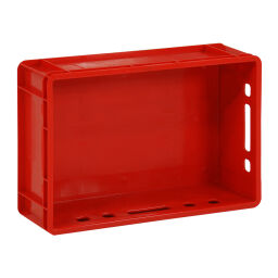 Lebensmittelechte Stapelbox aus HDPE, Fleischkiste, mit Handgriffen, 41 l