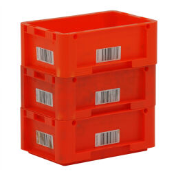Stacking box plastic stackable klt all walls closed