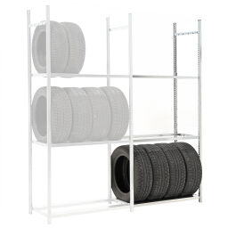 Tyre storage tyrerack extension section