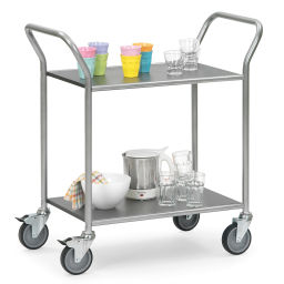 Warehouse trolley Fetra table top cart shelf trolley / serving trolley 855042