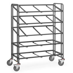 Esd trolleys warehouse trolley fetra esd storage trolley suitable for euro boxes 600x400 mm