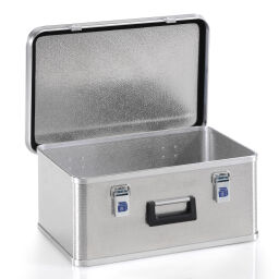 transport boxes Aluminium Boxes transport boxes with scratch resistant surface not stackable.  L: 585, W: 385, H: 245 (mm). Article code: 9010153902