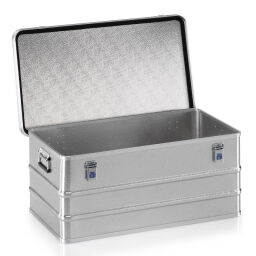 transport boxes Aluminium Boxes transport boxes with smooth surface not stackable.  L: 885, W: 485, H: 370 (mm). Article code: 9010153906