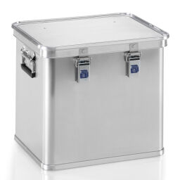 transport boxes Aluminium Boxes transport boxes with smooth surface stackable, with stacking edges.  L: 460, W: 370, H: 400 (mm). Article code: 9010156908