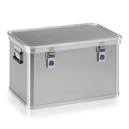 Transport boxes aluminium boxes transport boxes with smooth surface stackable, with stacking edges