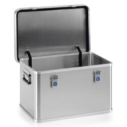 transport boxes Aluminium Boxes transport boxes with smooth surface stackable, with stacking edges.  L: 590, W: 390, H: 340 (mm). Article code: 9010158912