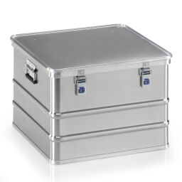 transport boxes Aluminium Boxes transport boxes with smooth surface stackable, with stacking edges.  L: 590, W: 590, H: 410 (mm). Article code: 9010158914