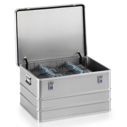transport boxes Aluminium Boxes transport boxes with smooth surface stackable, with stacking edges.  L: 790, W: 590, H: 410 (mm). Article code: 9010158915