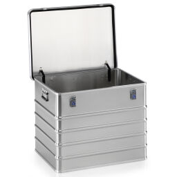 transport boxes Aluminium Boxes transport boxes with smooth surface stackable, with stacking edges.  L: 790, W: 590, H: 610 (mm). Article code: 9010158917