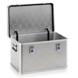 Transport boxes aluminium boxes transport boxes with scratch resistant surface stackable, with stacking edges