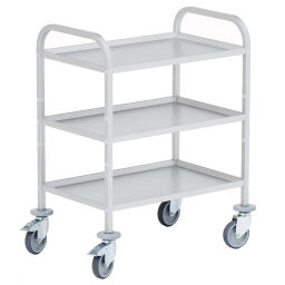 Table top carts warehouse trolley serving trolley 3x level