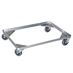 Onderwagen rolplateau aluminium.  L: 770, B: 570, H: 150 (mm). Artikelcode: 9028091509