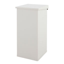 Waste bin waste and cleaning metal waste bin with lift lid
