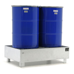 Retention basin steel retention basin for 1-2 200 l drums