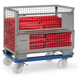 Carrier Fetra pallet carrier  with 4 capture corners.  L: 1255, W: 1055, H: 330 (mm). Article code: 8523882