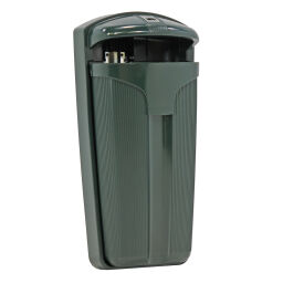 Outdoor waste bins Waste and cleaning plastic waste bin with insertion opening Article arrangement:  New.  L: 445, W: 345, H: 900 (mm). Article code: 89-30069670