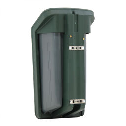 Outdoor waste bins Waste and cleaning plastic waste bin with insertion opening Article arrangement:  New.  L: 400, W: 445, H: 850 (mm). Article code: 89-ELEGANT-N