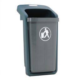 Abfalleimer für Außenbereich Abfall und Reinigung Kunststoff Mülltonne mit Einsatzöffnung Artikelzustand:  Neu.  L: 400, B: 455, H: 850 (mm). Artikelcode: 89-ELEGANT-W